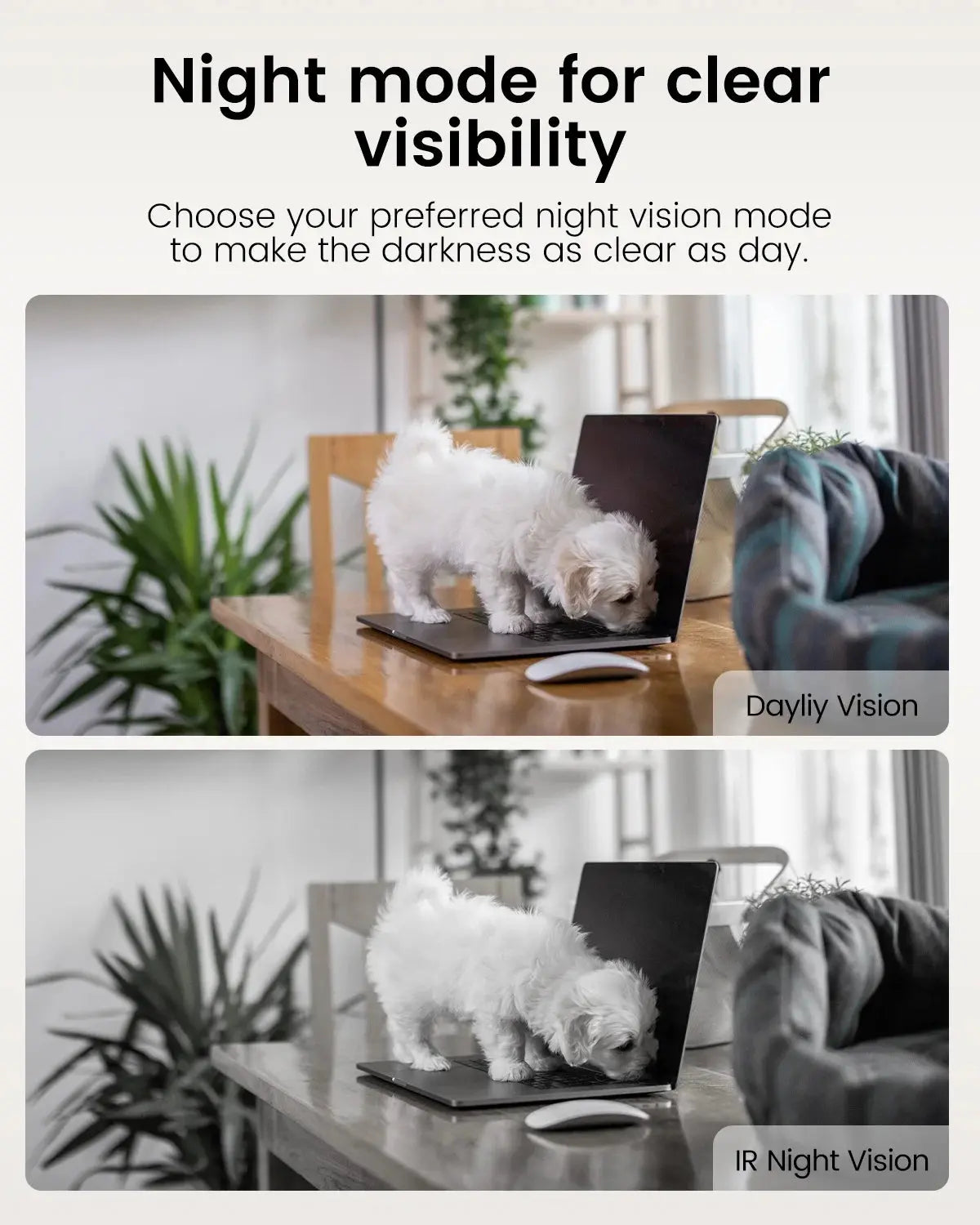 5G/2.4G Indoor Cameras for Home Security, 2.5K Pet Camera with Phone APP for Dog/Cat Vimtag
