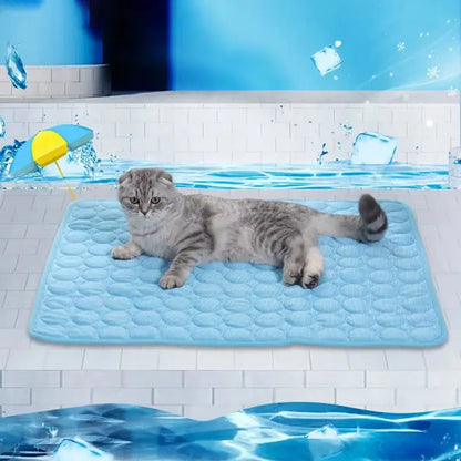 Excel Pets Cool And Comfy Sofa Cooling Pet Pad For Small Dogs And Cats Ideal For Summer Comfort And Sleep - Animals & Pet Supplies > Pet Supplies > Pet Beds > Cooling Beds cat