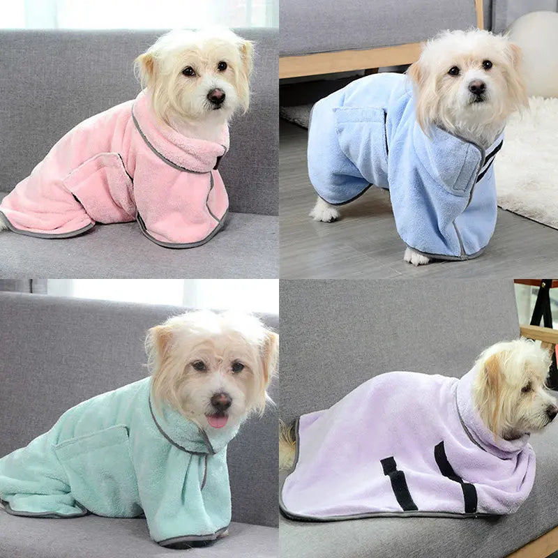 Quick-Drying Pet Towel Dog Bathrobe Pet Dog Bath Towel for Dogs and Cats Microfiber Absorbent Pet Drying Towel Pet Supplies Pet Products Excel Pets