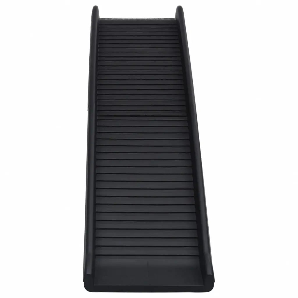 vidaXL Folding Dog Ramp Black 61.2"x15.7"x6.1" VidaXL