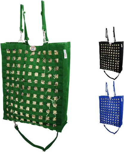 Paris Tack Premium Slow Feed Horse Hay Bag Holds 2 To 3 Flakes With 1.75 Inch Square Openings For Timothy Orchard Alfalfa - Sporting Goods > Outdoor Recreation > Equestrian > Horse Care > Horse Feed Equine