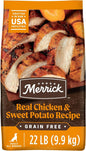 Merrick Pet Care Merrick's Grain Free Adult Dog Food Real Chicken And Sweet Potato Recipe Premium Dry Kibble - Animals & Pet Supplies > Pet Supplies > Dog Supplies > Dog Food > Non-Prescription Dog Food Dog