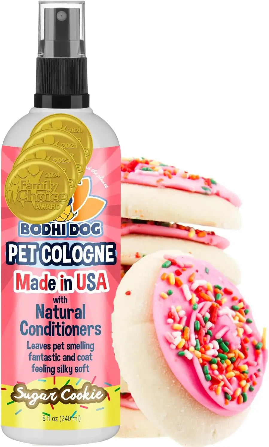 Bodhi Dog Natural Dog Cologne - Refreshing Baby Powder Scented Deodorizing Spray & Conditioner for Dogs and Cats - Safe, Gentle Formula for All Pets - 4 Fl Oz Made in USA Bodhi Dog