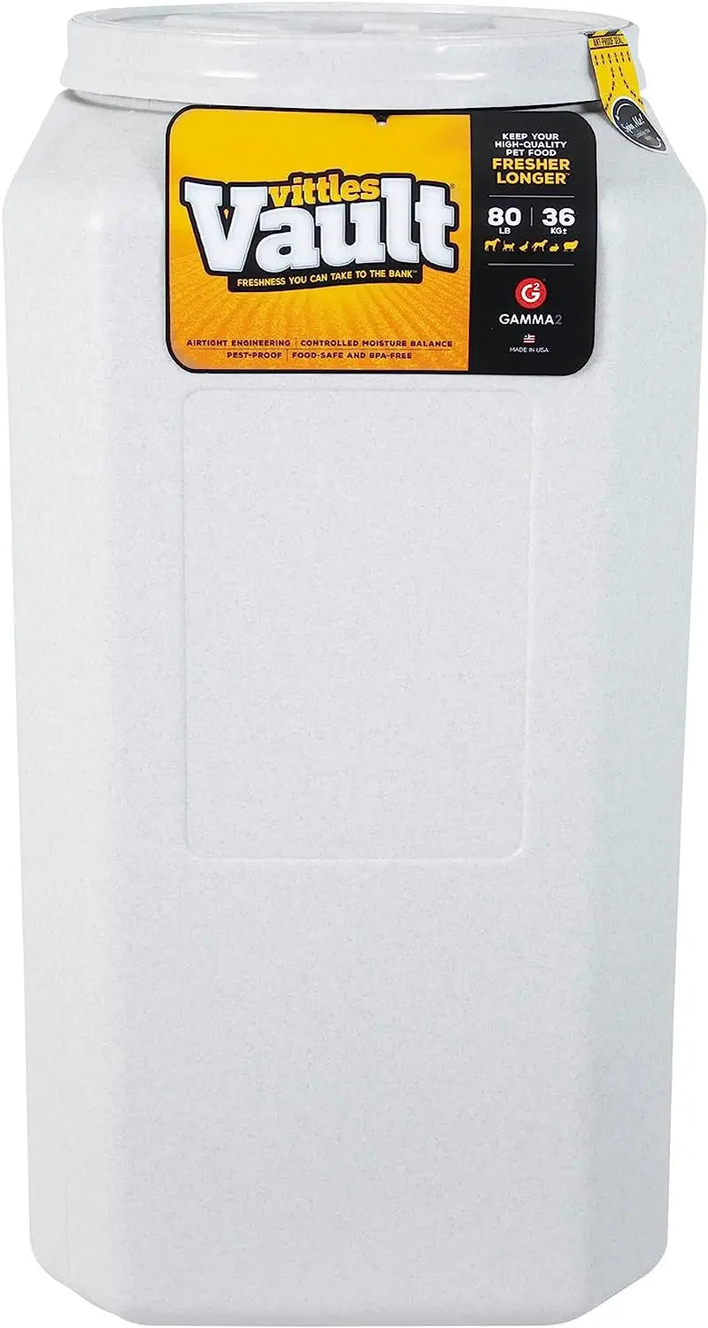 Gamma2 Vittles Vault Pet Food Storage Containers - Sealed Dog and Cat Food Storage Container, Fits up to 80Lbs, Made in the USA - [14"L X 28"H] Gamma2
