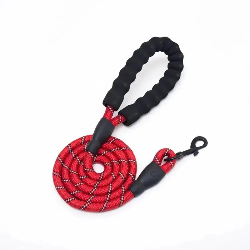 other Nylon Reflective Dog Leash With Durable Braided Nylon Construction And High Visibility For Safe Walks And Training - Animals & Pet Supplies > Pet Supplies > Pet Leashes > Standard Leashes Dog