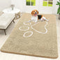 OLANLY OLANLY Ultra Absorbent Chenille Door Mat For Pets 24x16 Inches Non Slip Washable Entryway Mat Beige Paw Print Design - Animals & Pet Supplies > Pet Supplies