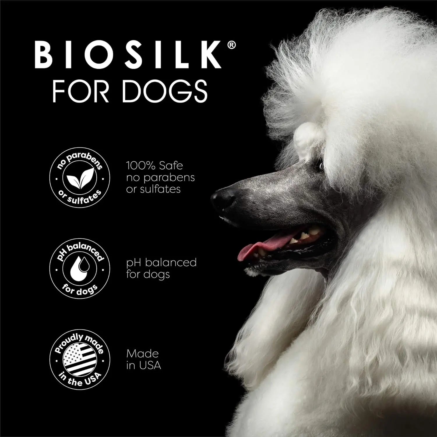 Transform Your Dog's Coat with BioSilk Silk Therapy Conditioning Detangling Spray - Natural Coconut Oil for Silky Smooth Fur, 7 Fl Oz Fetch for Pets