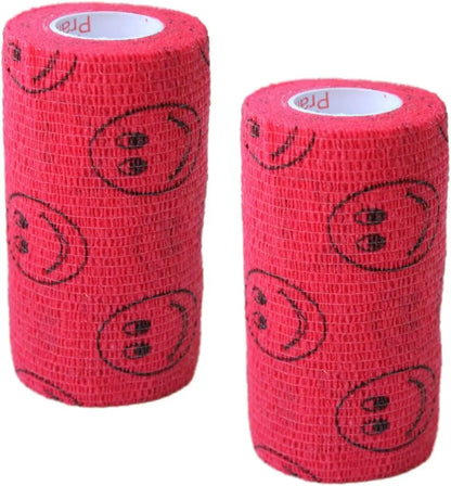 Prairie Horse Supply Bulk Pack 4 Inch Veterinary Wrap Tape Prairie Horse Self Adhesive Vet Wrap With Colorful Designs 5 Yard Roll - Animals & Pet Supplies > Pet Supplies > Pet Medical Tape & Bandages Equine