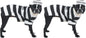 PetEdge Dealer Services* Stylish Prison Pooch Costume For Medium Dogs Black And White Halloween Outfit For Trick Or Treating - Animals & Pet Supplies > Pet Supplies > Pet Apparel > Pet Costumes Dog