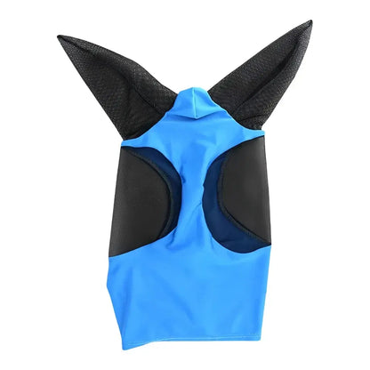 Excel Pets Mosquito Proof Horse Mask Breathable Stretch Knit Mesh Fly Mask for Horses Universal Fit Equestrian Fly Protection - Sporting Goods > Outdoor Recreation > Equestrian > Horse Care > Horse Fly Masks Equine