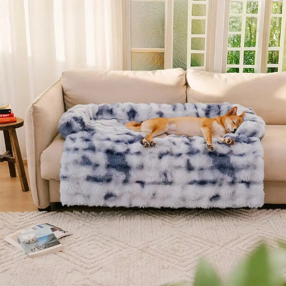 Excel Pets Plush Dog Bed And Couch Protector Happy Pup Spotless Couch For Ultimate Comfort And Joint Support - Animals & Pet Supplies > Pet Supplies > Pet Beds Dog