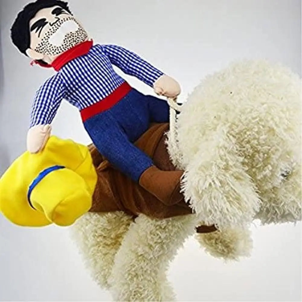 Cowboy Dog Cat Halloween Costume Clothes Novelty Funny Pets Party Cosplay Apparel (X-Large) Excel Pets