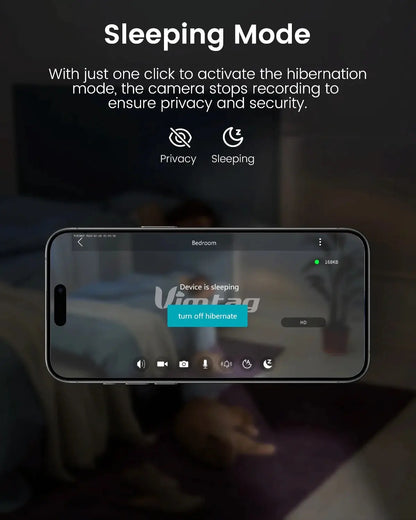 Vimtag 5G And 2.4G Indoor Security Camera For Home 2.5K 4MP Pet Camera With App For Dogs Cats 8X Zoom - Cameras & Optics > Cameras > Surveillance Cameras Other