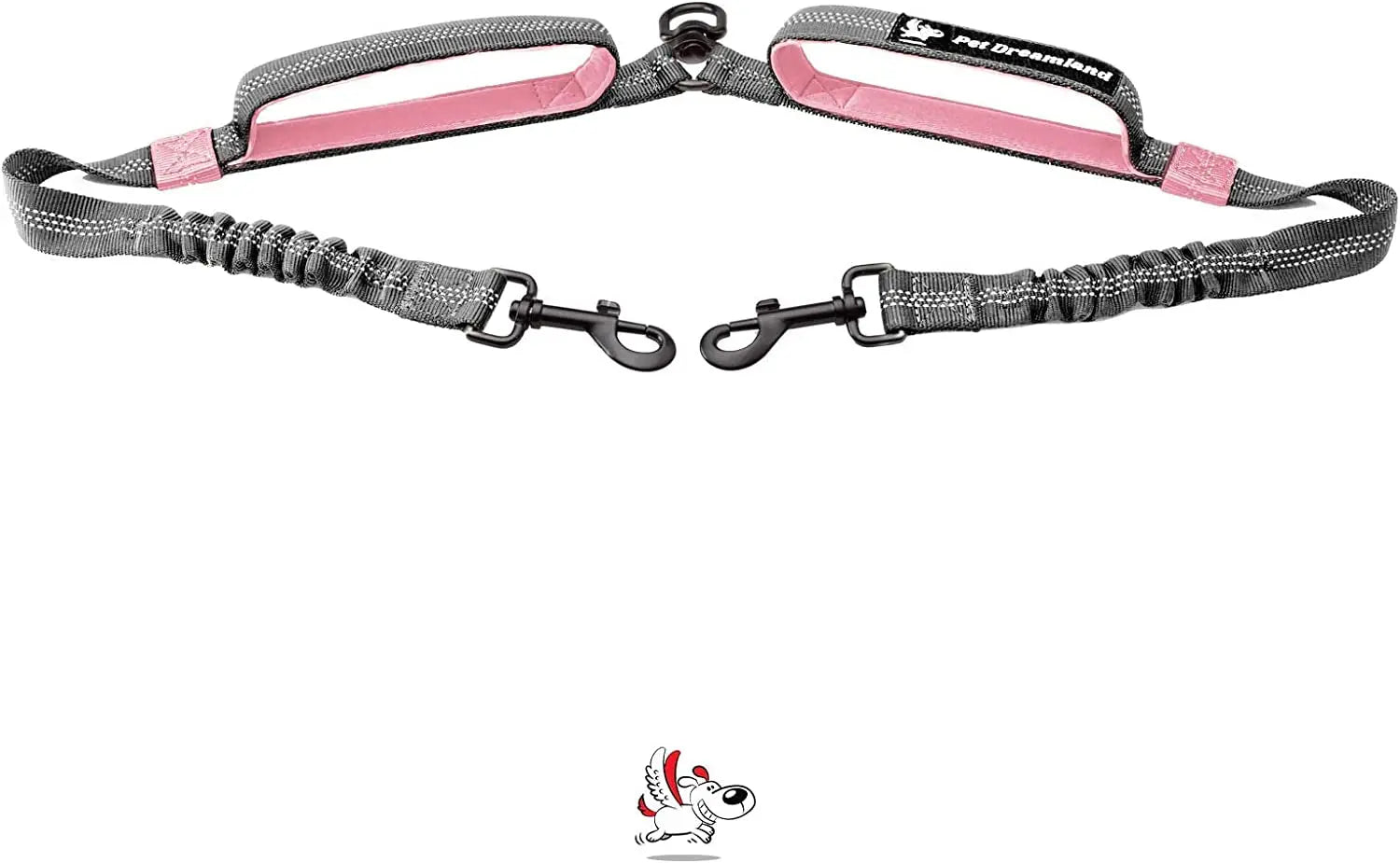 Pet Dreamland Pet Dreamland Exquisite Hands Free Double Dog Leash for Two Dogs With Tangle Free Swivel - Animals & Pet Supplies > Pet Supplies > Pet Leashes > Double Pet Leashes Dog