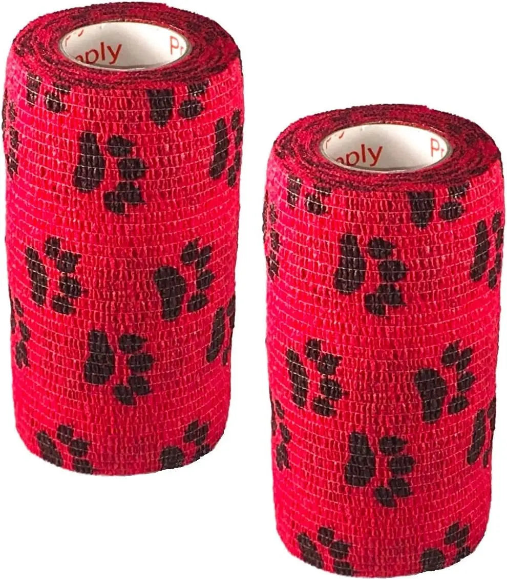 Prairie Horse Supply Bulk Pack 4 Inch Veterinary Wrap Tape Prairie Horse Self Adhesive Vet Wrap With Colorful Designs 5 Yard Roll - Animals & Pet Supplies > Pet Supplies > Pet Medical Tape & Bandages Equine