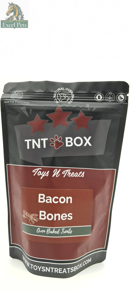 Bacon Bones Dog Treats - All Natural Oven Baked-1