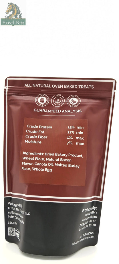 Bacon Bones Dog Treats - All Natural Oven Baked-2