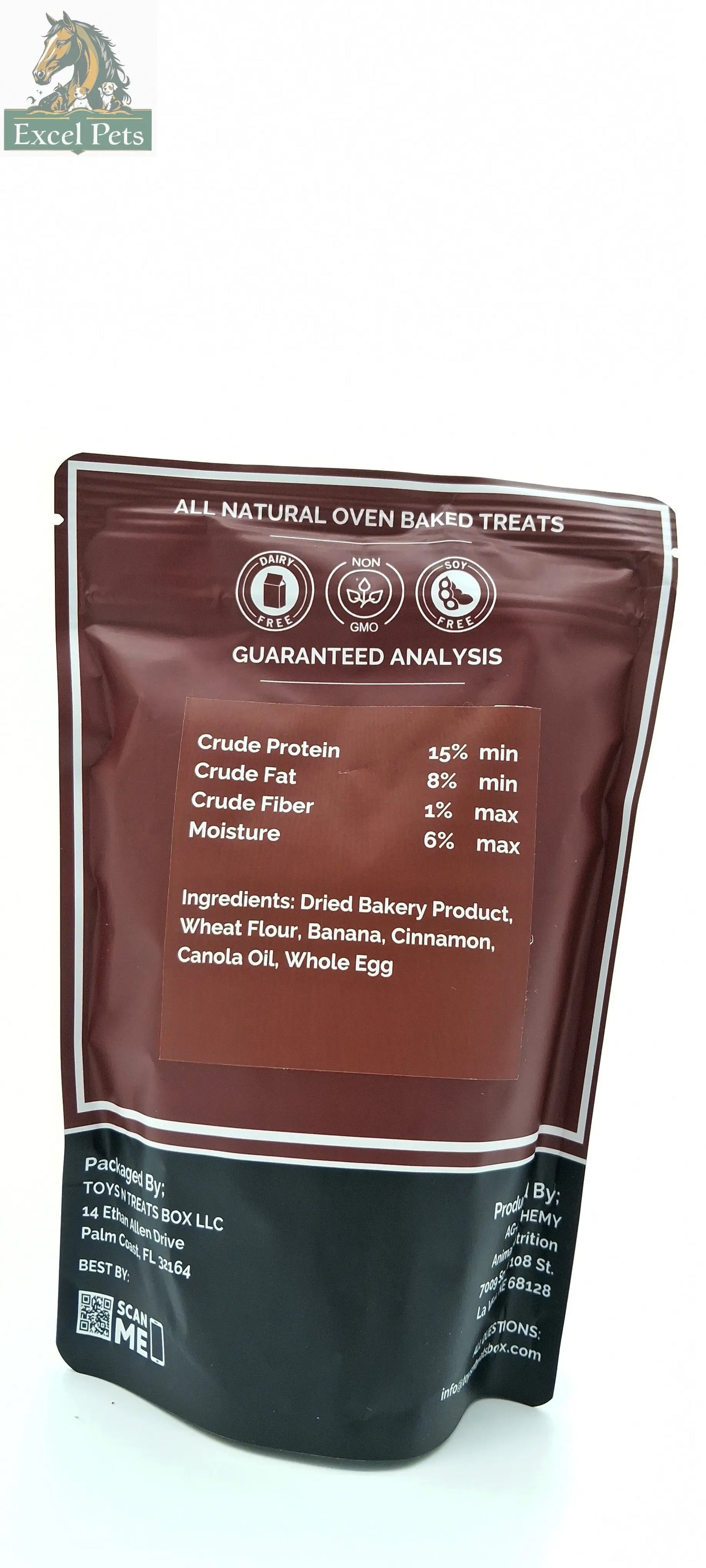 Banana Bread Hearts Dog Treats - All Natural Oven Baked-2