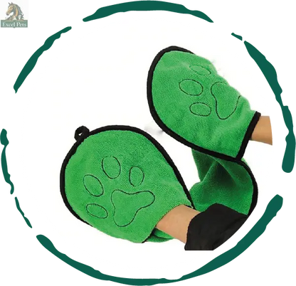 BeNat Pets. Dog Bath Towel Double Drop Pocket Design - Excel Pets