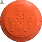 Bottle Top Flyer Rubber Frisbee for Dogs | Orange | Vet Approved | USA Made SodaPup/True Dogs, LLC