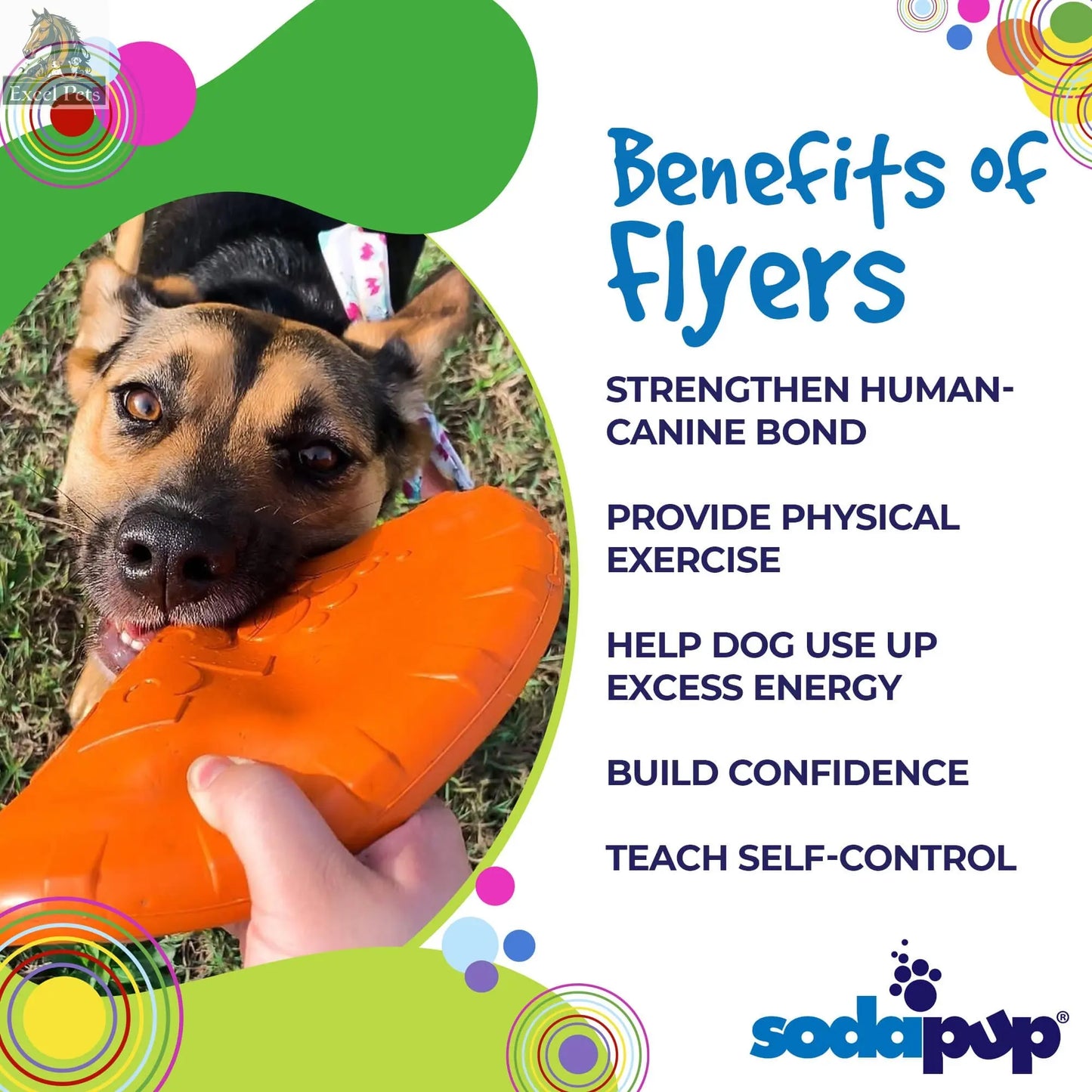 Bottle Top Flyer Rubber Frisbee for Dogs | Orange | Vet Approved | USA Made SodaPup/True Dogs, LLC