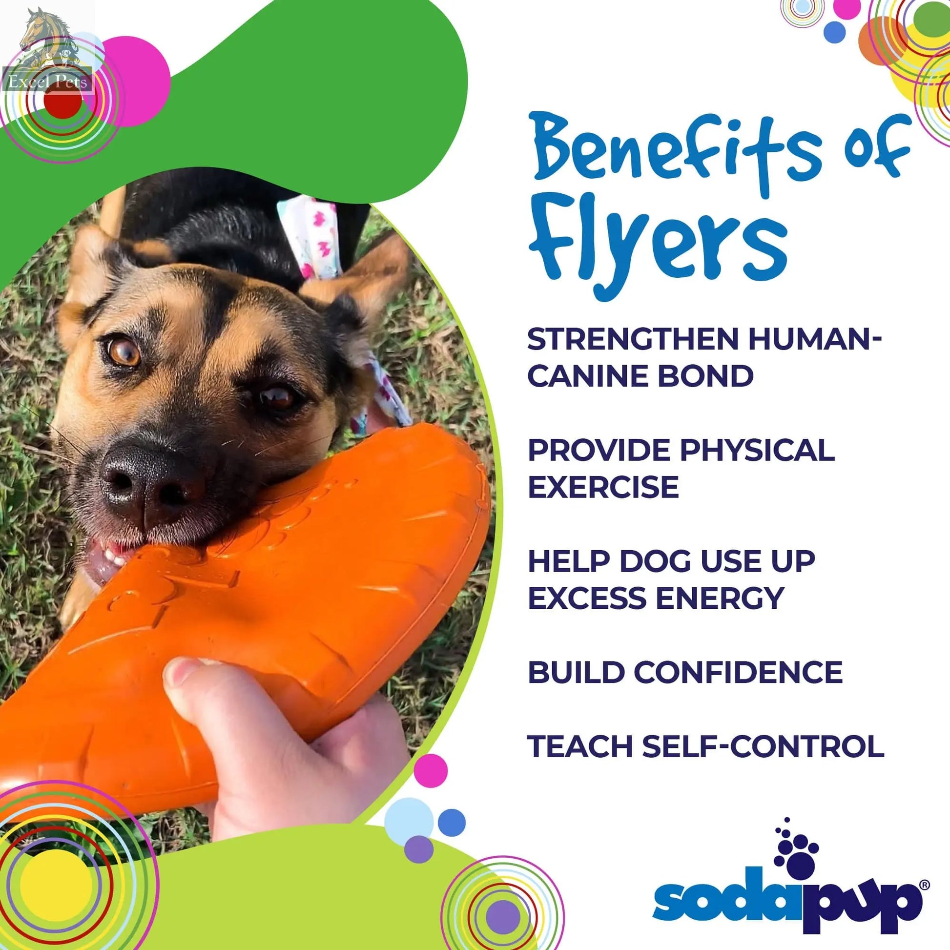 Bottle Top Flyer Rubber Frisbee for Dogs | Orange | Vet Approved | USA Made SodaPup/True Dogs, LLC