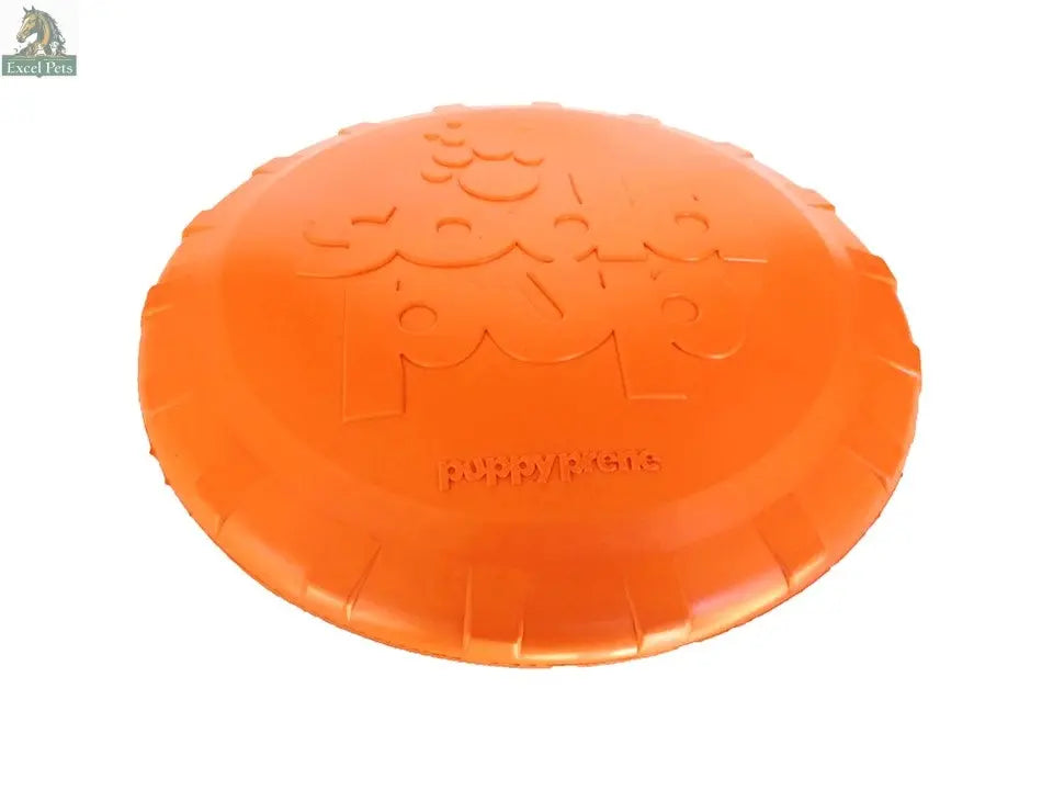 Bottle Top Flyer Rubber Frisbee for Dogs | Orange | Vet Approved | USA Made SodaPup/True Dogs, LLC