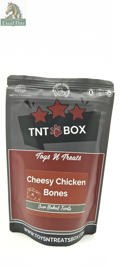 Cheesy Chicken Bones Dog Treats - All Natural Oven Baked-3
