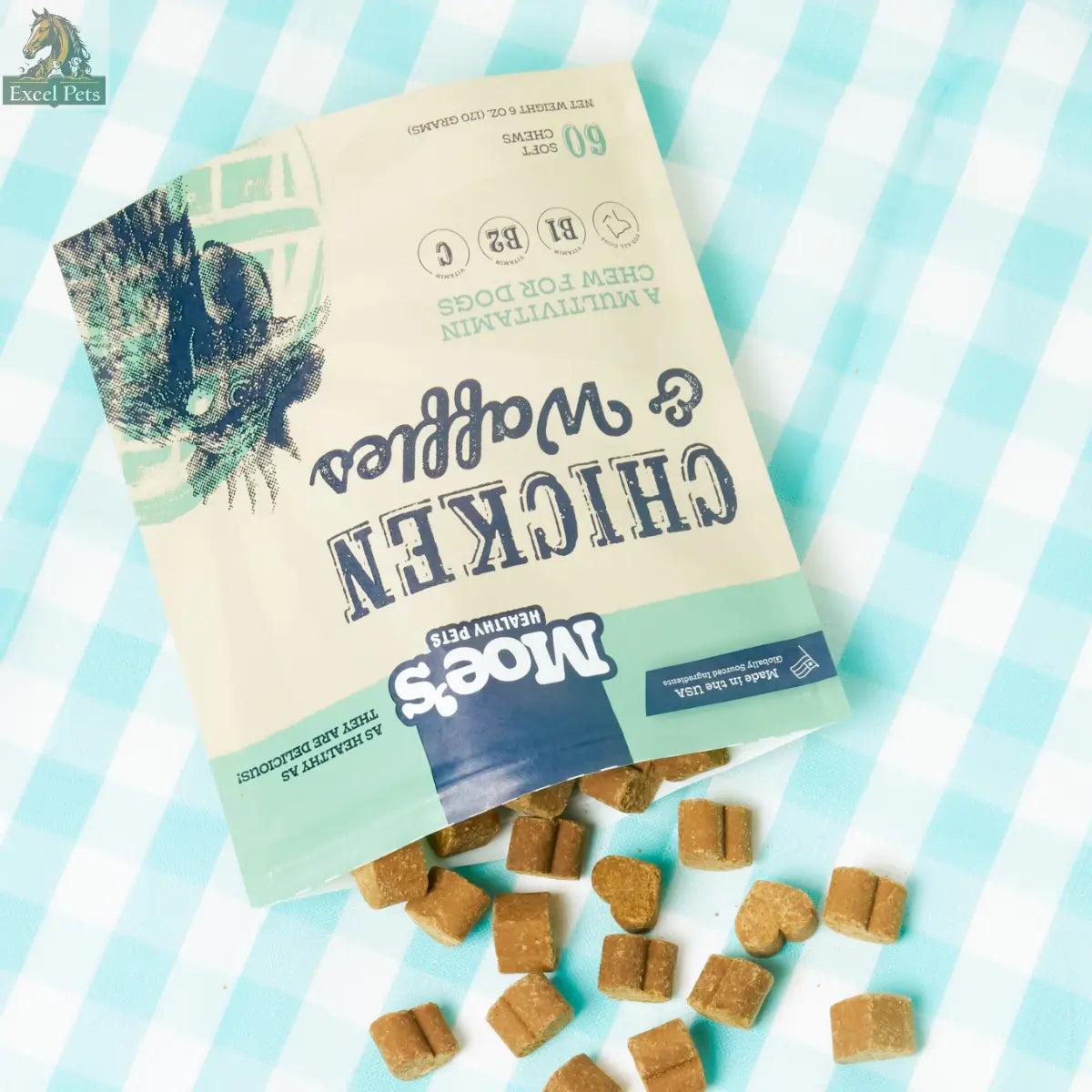 Chicken and Waffles Chews Moe's Healthy Pets