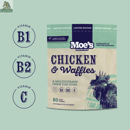 Chicken and Waffles Chews Moe's Healthy Pets