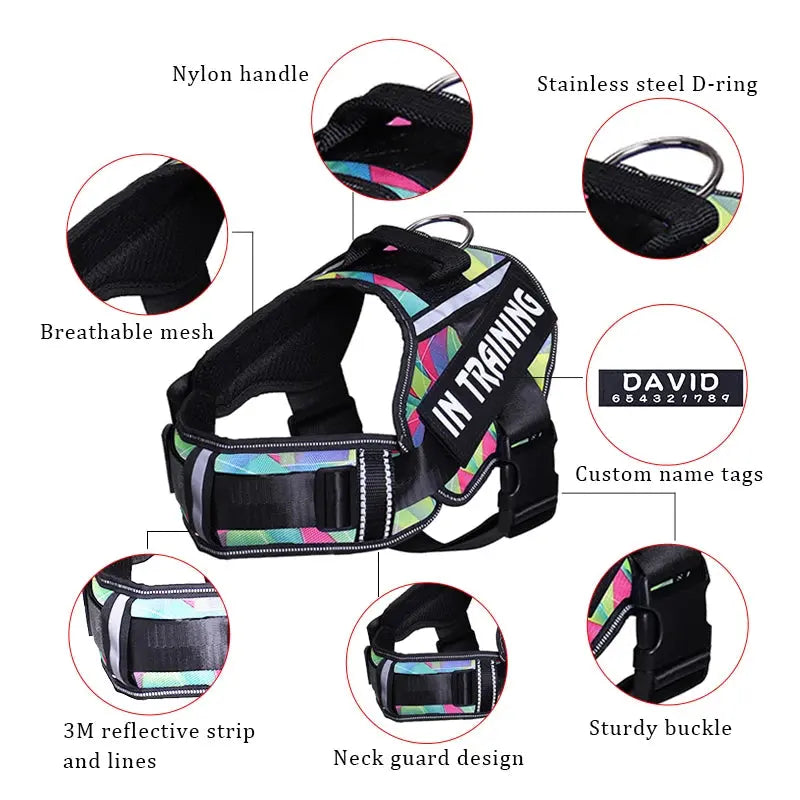 KOMMILIFE Nylon Adjustable Dog Harness Excel Pets