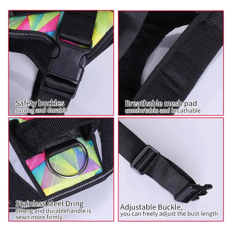 KOMMILIFE Nylon Adjustable Dog Harness Excel Pets