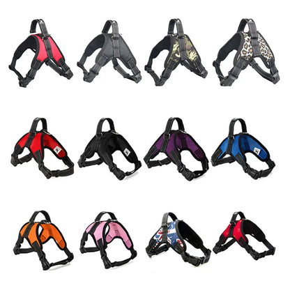 Excel Pets Reflective Dog Harness For Medium Dogs Soft Breathable Comfortable Secure Fit With Nighttime Visibility - Animals & Pet Supplies > Pet Supplies > Pet Collars & Harnesses > Harnesses Dog