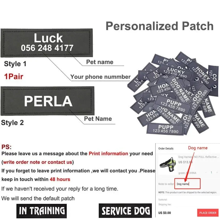 NO PULL Reflective Dog Harness Excel Pets