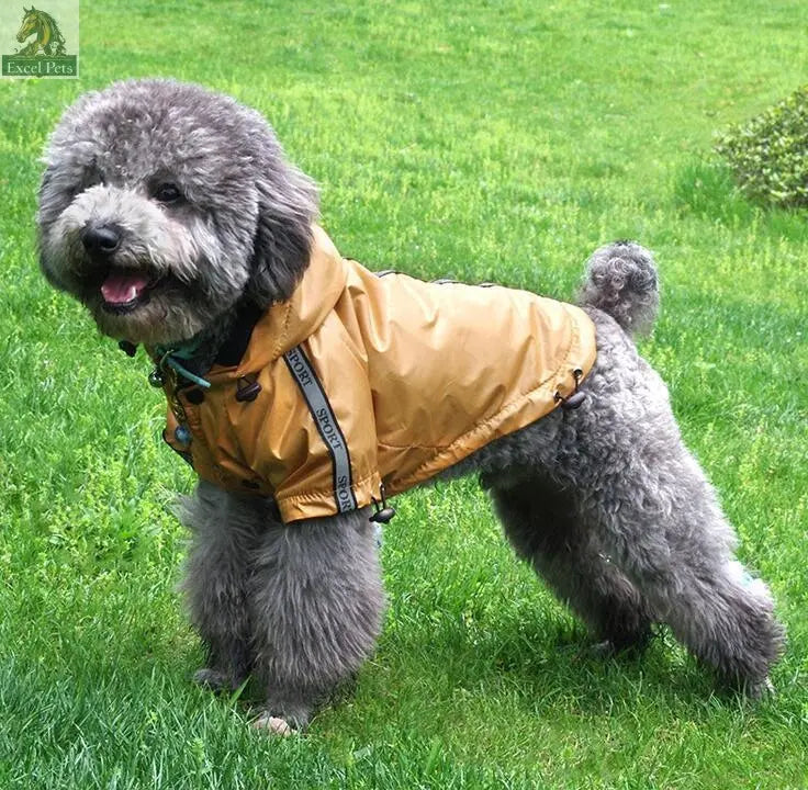 Hooded Pet Raincoat - Waterproof And Warm - Excel Pets