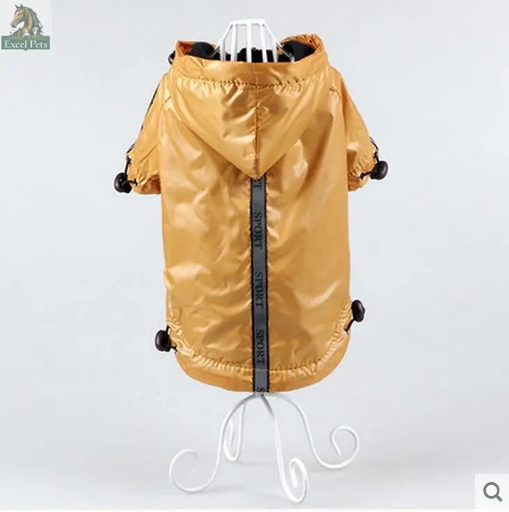 Hooded Pet Raincoat - Waterproof And Warm - Excel Pets