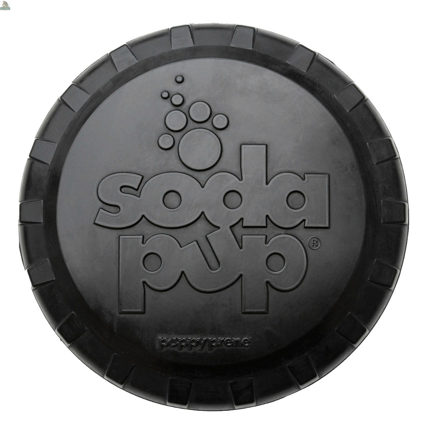 Magnum Bottle Top Flyer Rubber Frisbee for Heavy Chewers | Large | USA Made SodaPup/True Dogs, LLC