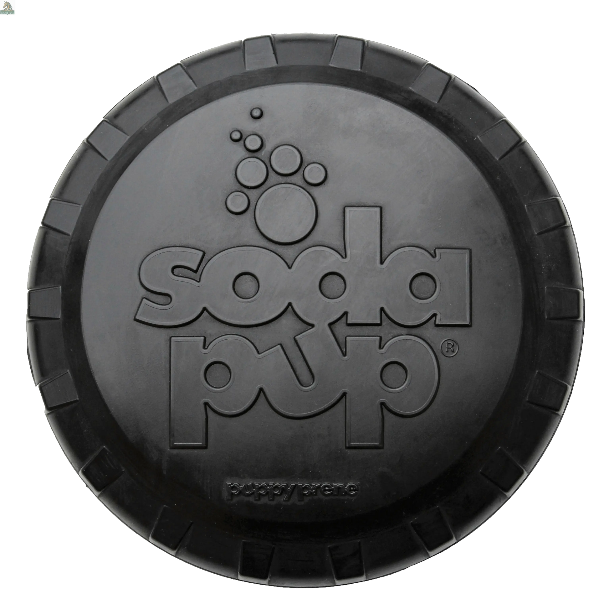 Magnum Bottle Top Flyer Rubber Frisbee for Heavy Chewers | Large | USA Made SodaPup/True Dogs, LLC