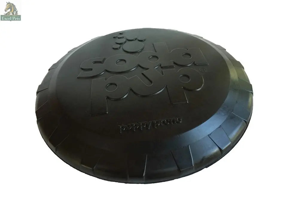 Magnum Bottle Top Flyer Rubber Frisbee for Heavy Chewers | Large | USA Made SodaPup/True Dogs, LLC