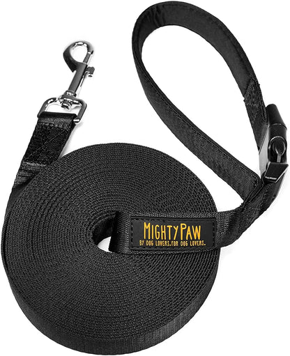 Mighty Paw Mighty Paw 15 Foot Long Dog Leash For Training Long Line Check Cord For Off Leash Recall And Durable Comfort - Animals & Pet Supplies > Pet Supplies > Pet Leashes > Training Leashes Dog