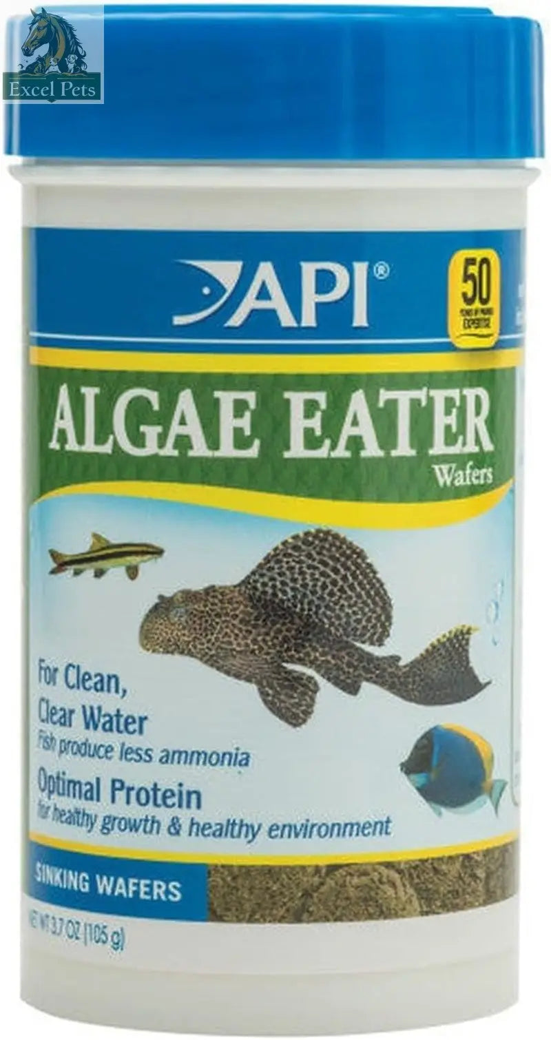 Nourish Your Fish with API Algae Eater Wafers - 3.7 oz of Premium Algae Fish Food