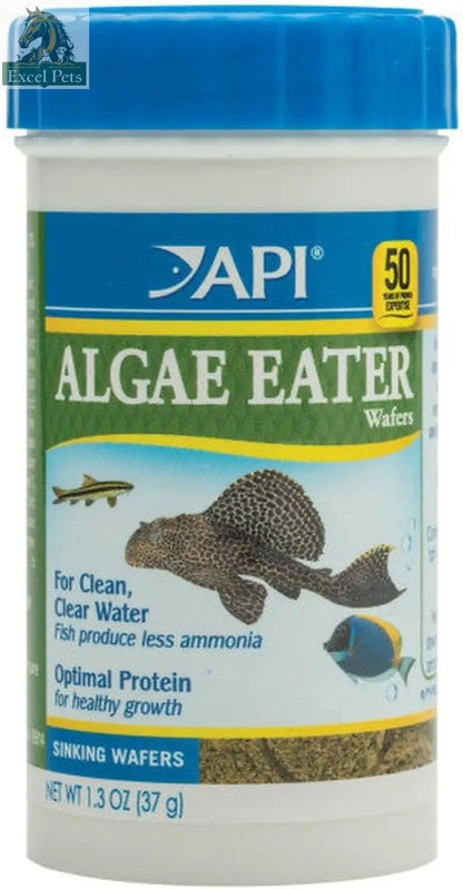 Nourish Your Fish with API Algae Eater Wafers - 3.7 oz of Premium Algae Fish Food
