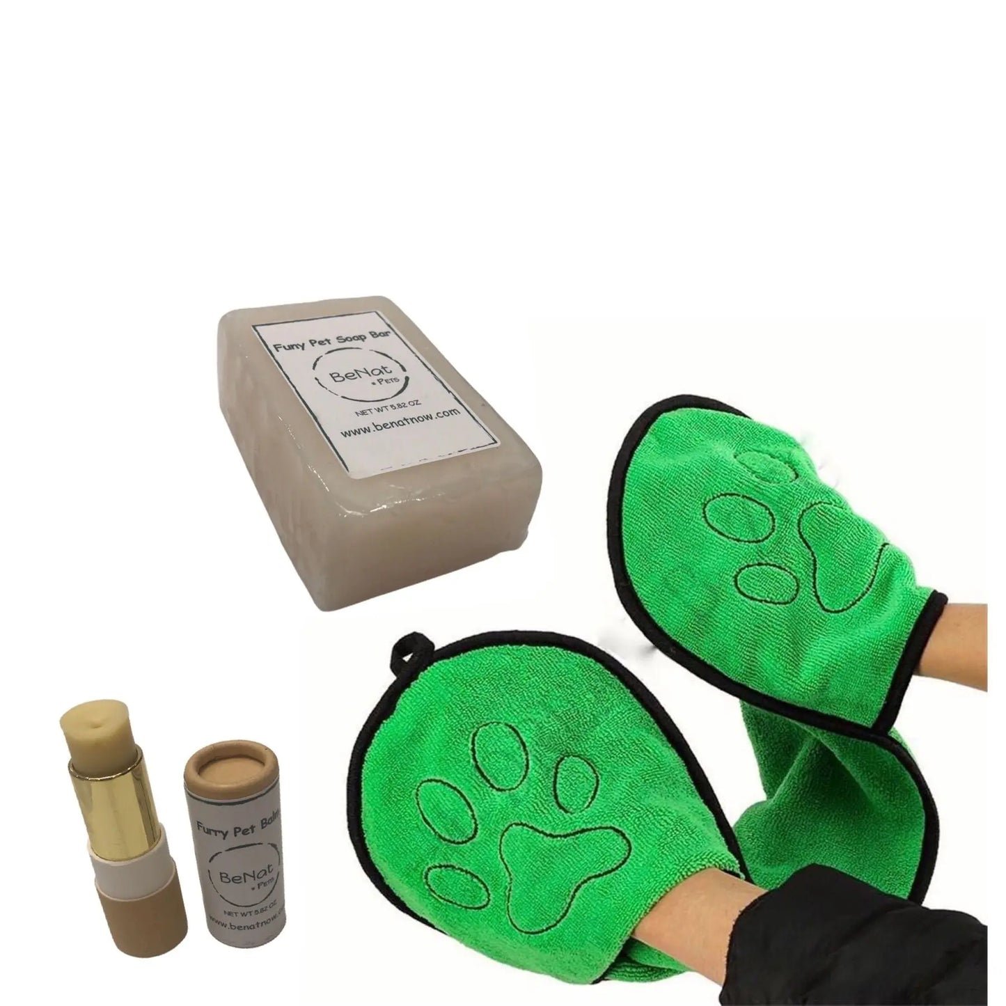 BeNat Pets. 3-Pack Pet Grooming Bundle. BeNat
