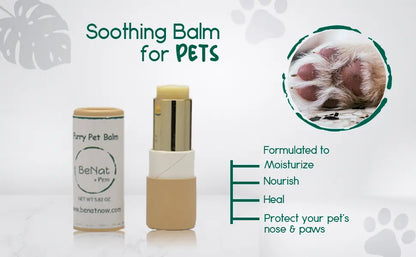 BeNat BeNat Pets Furry Pet Balm 0.9 Oz All Natural Moisturizer For Dogs Paw Pads And Snouts Soothing Relief - Animals & Pet Supplies > Pet Supplies > Dog Supplies pet balm
