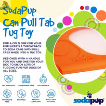 Pop Top Rubber Tug Toy for Interactive Play | Heavy Chewers | USA Made | SodaPup SodaPup/True Dogs, LLC