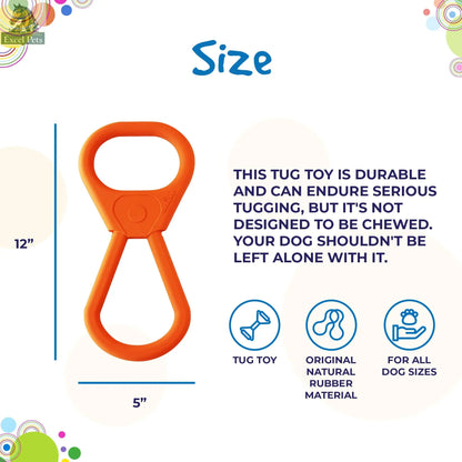 Pop Top Rubber Tug Toy for Interactive Play | Heavy Chewers | USA Made | SodaPup SodaPup/True Dogs, LLC