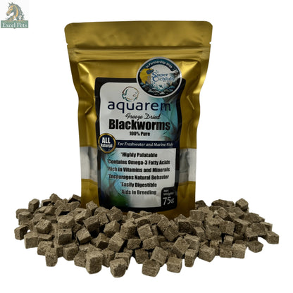 Premium Freeze Dried Blackworms - All Natural Super Cichlids