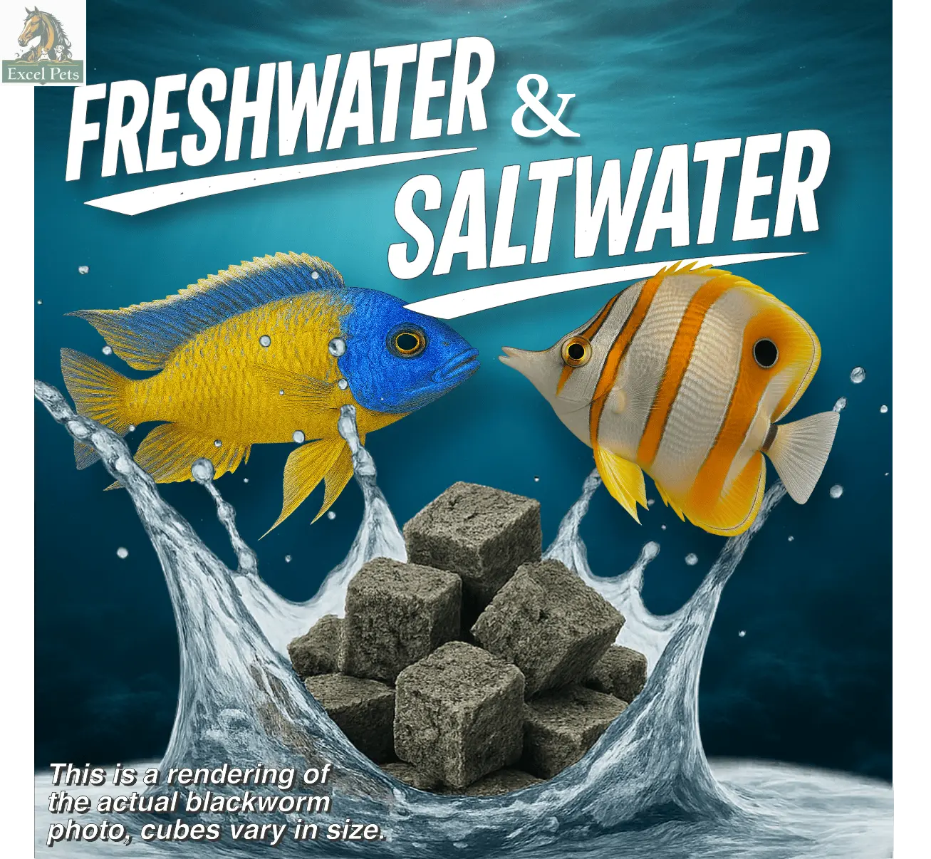 Premium Freeze Dried Blackworms - Power Boost Super Cichlids