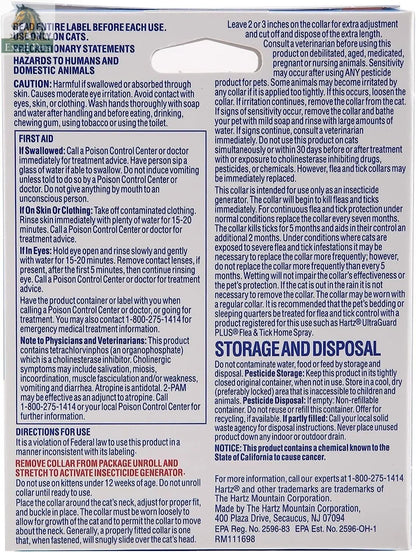 Protect Your Feline Friend with Hartz Ultraguard Flea & Tick Collar - Fresh Scented & Long-Lasting Protection for Cats & Kittens MJ's Pet Closet