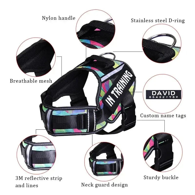 KOMMILIFE Adjustable Nylon Dog Harness Excel Pets
